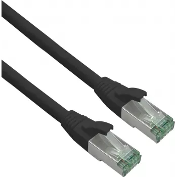 Kabel sieciowy Helos Patch kabel - RJ-45 (M) do RJ-45 (M) 363738 1m Czarny