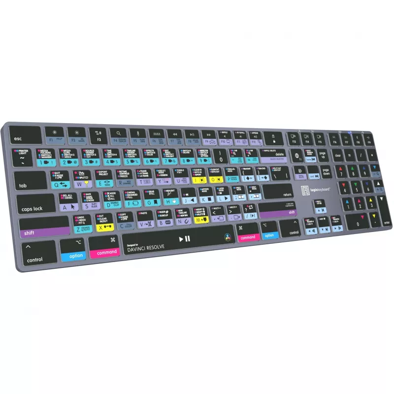 Logickeyboard LKB-RESB-TM-UK Biurowa klawiatura Bluetooth QWERTY Szary Tytanowy