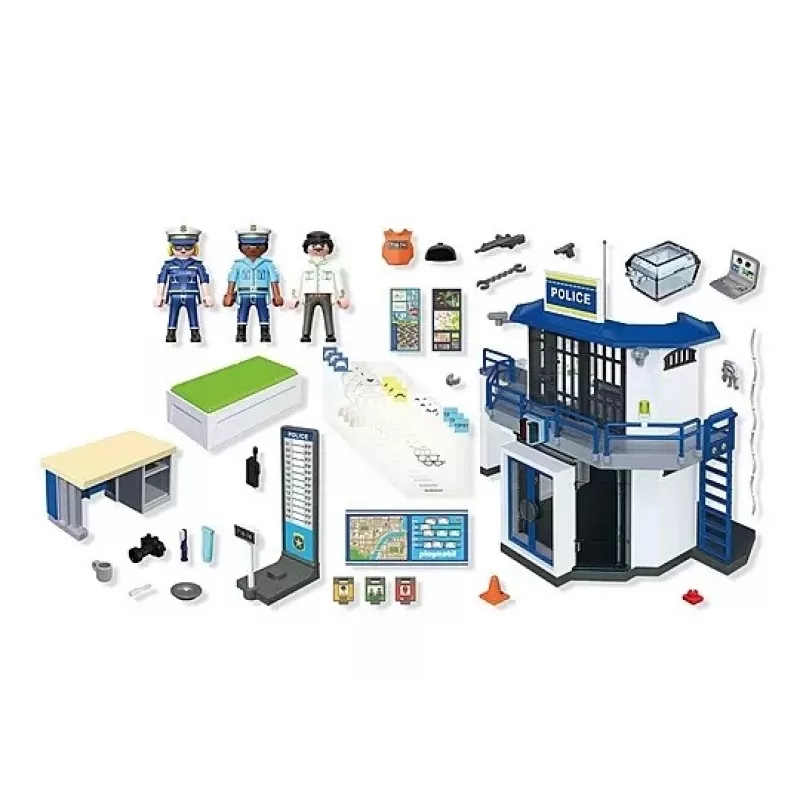 Playmobil Action Heroes 71874 Posterunek Policji z Pokojem Przesłuchań