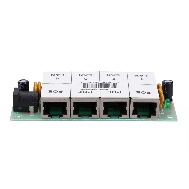 Iniektor PoE Extralink 4-portowy 4x 100Mb/s RJ45, Fast Ethernet, 48 V, bez obudowy