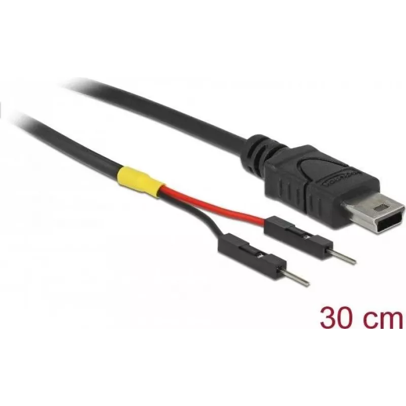 Kabel USB DeLOCK 85414 Mini-USB B 0,3 m Czarny