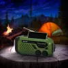 Przenośne radio FM/AM SENCOR SRD1000SCLGR z Bluetooth, ładowanie solarne/korbką/USB-C, akumulator 2000 mAh, IPX4, oświetlenie LED