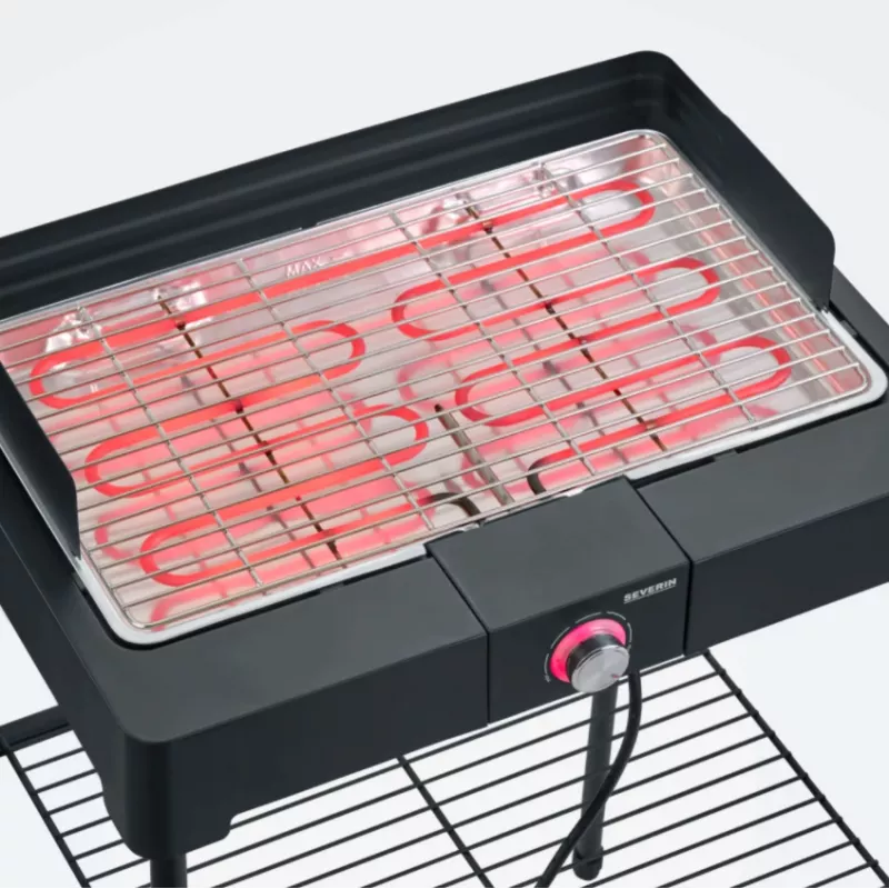 Severin PG8566 Grill elektryczny, czarny, 2200 W (PG8566)