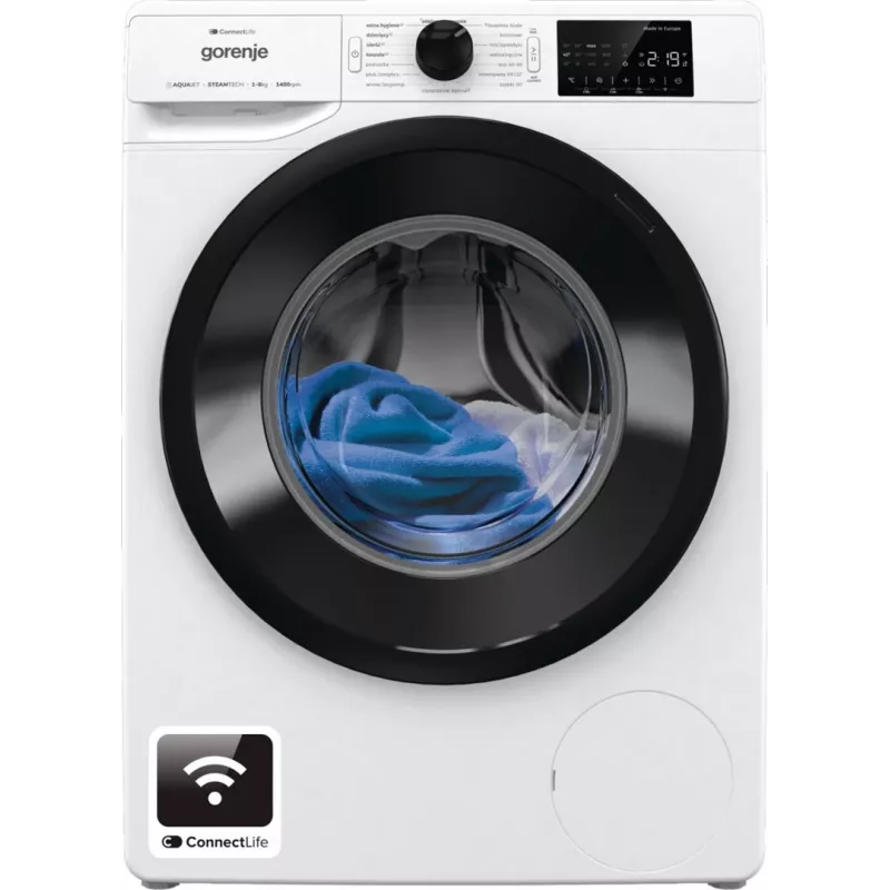 Pralka wolnostojąca Gorenje WPNEI84SASWIFI/PL 8 kg 1400 obr./min Wi-Fi biała, silnik inwerterowy