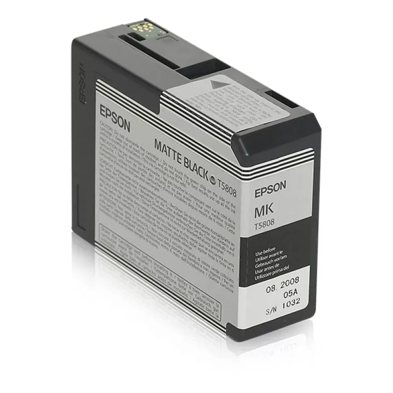 Wkład atramentowy Epson C13T5808 Czarny matowy — Oryginalny wkład Epson, czarny matowy