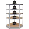 Regał do przechowywania narzędzi ogrodowych Top e shop Rack GC9030 — Stal ocynkowana i MDF, 900x300x1800 mm, wolnostojący/montaż ścienny, 875 kg udźwigu