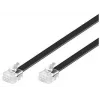 Kabel telefoniczny Microconnect MPK102S RJ-11 RJ-11 2 m Czarny