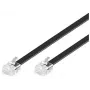 Kabel telefoniczny Microconnect MPK102S RJ-11 RJ-11 2 m Czarny