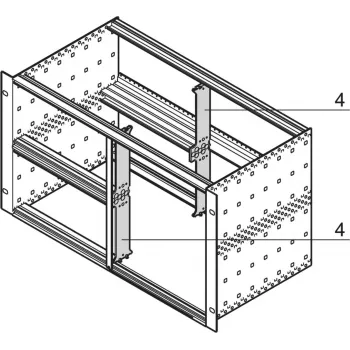 SCHROFF 64560010 19-calowy materiał montażowy - akcesorium do szafy rack (64560010)