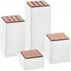 Ceramiczne pojemniki do przechowywania, zestaw 4 szt. ZWILLING 1002267 – glazurowane, piętrowe, hermetyczne na herbatę, kawę, cukier, przyprawy