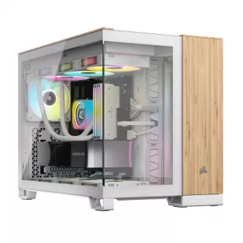 Obudowa komputerowa Corsair CC-9011288-WW Midi Tower Bambus, Biała
