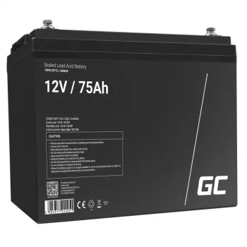 Akumulator UPS zielony Cell AGM25 12 V 75 Ah, VRLA, bezobsługowy, AGM, 12V, 75Ah, 21,3 kg