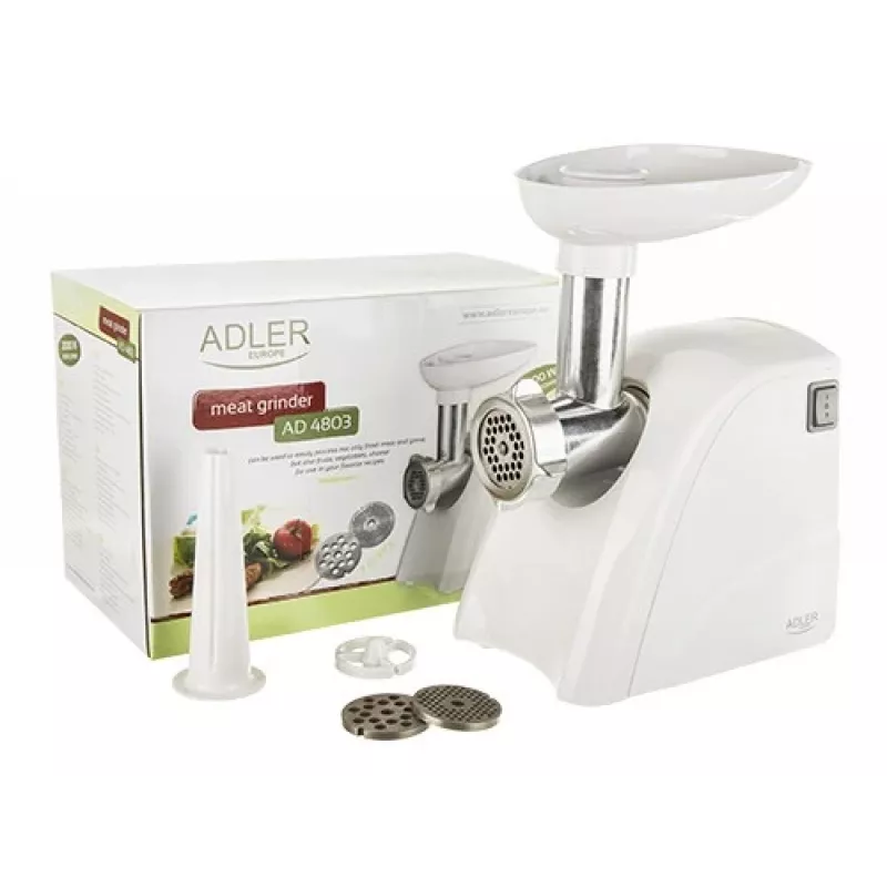 Adler AD 4803 maszynka do mielenia 800 W stal nierdzewna, biały