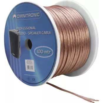 Kabel głośnikowy Omnitronic 30300611, 2x2,5 mm², rolka 100 m
