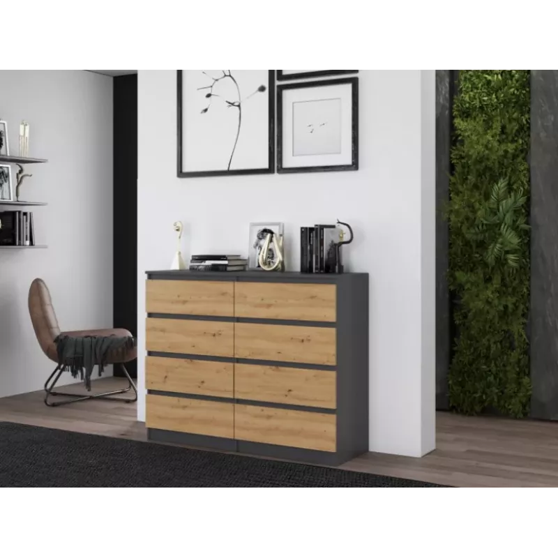 Topeshop M8 120 ANT/ART KPL komoda
