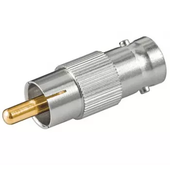 Microconnect BNCRCAADAPTOR przejściówka RCA BNC Srebrny