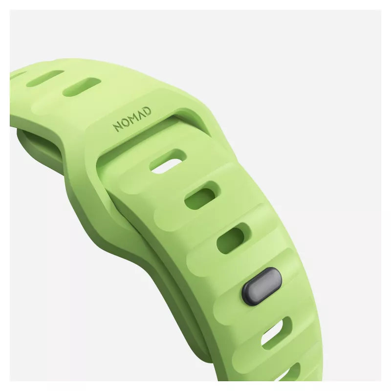 Pasek Nomad Sport Band Light zielony Rubber — szerokość 21,5 mm, nadgarstek 160–195 mm