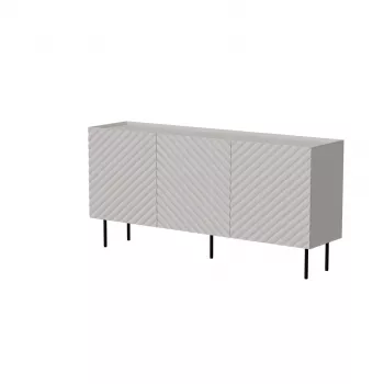 Komoda Cama LUCCA 3D 165x40x80 cm — kaszmir, płyta wiórowa, rama 16 mm, grubość drzwi 1,8 cm