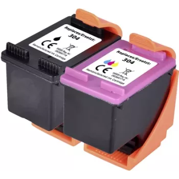 Renkforce zestaw atramentów zamiennik HP 304 (3JB05AE) kompatybilny zestaw czarny, cyjan, magenta, żółty RF-I-HP304BKCMY RF-5628894 (RF-5628894)