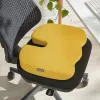 Leitz Ergo Cosy poduszka na krzesło, poduszka na krzesło, uniwersalna, żółta, klinowa, monochromatyczna, zamek błyskawiczny