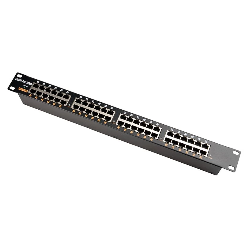 Extralink Gigabit PoE Injector 24 Port 24x 1000Mb/s RJ45, Rackmount
