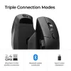 Mysz Keychron M6 Praworęczna Uniwersalna — Optyczna, RF Wireless + Bluetooth + USB-C, 30000 DPI, Czarna