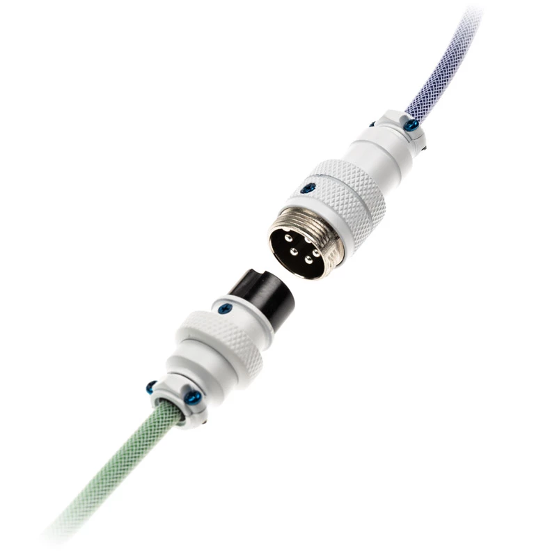 Kabel USB Ducky Premicord 1,8 m USB A USB C Niebieski Zielony