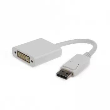 Adapter kabla wideo GEMBIRD DisplayPort na DVI 0,1 m, biały