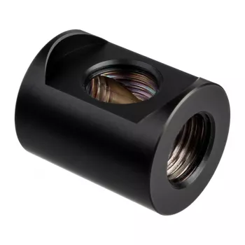 Złączka EKWB EK-Quantum Torque Splitter 3F T — Mosiądz, Czarna, Wysokość 28 mm