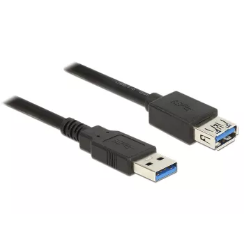 Kabel przedłużający Delock USB 3.0 - kabel przedłużający USB - USB Typ A (M) na USB Typ A (Ż) - USB 3.0 - 3,0 m - czarny (85057)