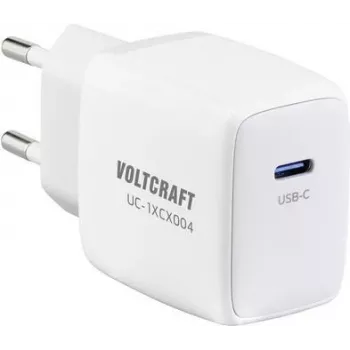 VOLTCRAFT UC-1XCX004 VC-13158215 Ładowarka USB do użytku wewnętrznego Prąd wyjściowy (maks.) 3 A 1 x USB Power Delivery (USB-PD) (VC-13158215)