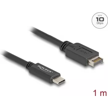 Kabel DeLOCK USB Typu-E Key A 20 pin męski na USB Typu-C męski 1 m