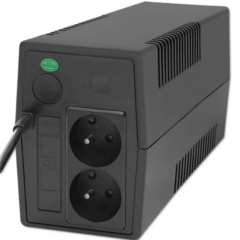 Qoltec 53774 zasilacz awaryjny (UPS) Line-Interactive 1 kVA 600 W 1 gniazdo AC