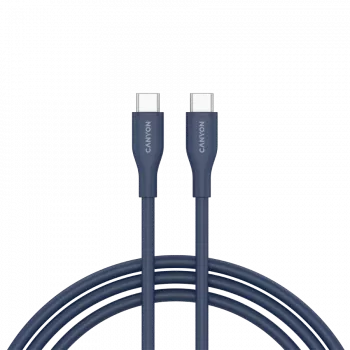 Kabel CANYON CC60SC10 C-C 60W 1m Silikonowy Ciemnoniebieski