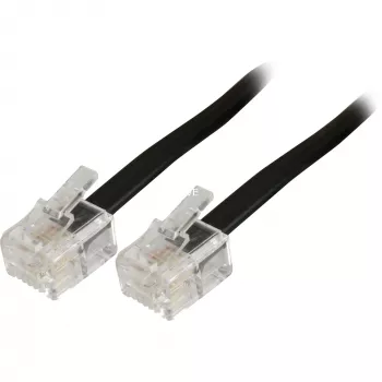 Modularny kabel telefoniczny Goobay 50318 RJ-11 RJ-11 6 m czarny
