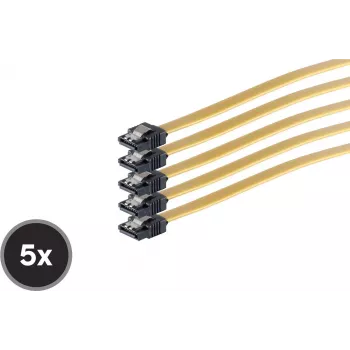 Wewnętrzny kabel Serial ATA ShiverPeaks SCO 78246-0.5-Y5 50 cm prosty ze sprężyną metalową