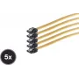 Wewnętrzny kabel Serial ATA ShiverPeaks SCO 78246-0.5-Y5 50 cm prosty ze sprężyną metalową
