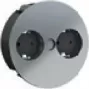 Bachmann TWIST przedłużacz zasilania 2 m 2 gniazda AC Wewnętrzny Chrom