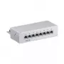 Wentronic Goobay CAT 6 Mini/Desktop Patch Panel, 8 Port, szary - STP Shielded, szary (93047)