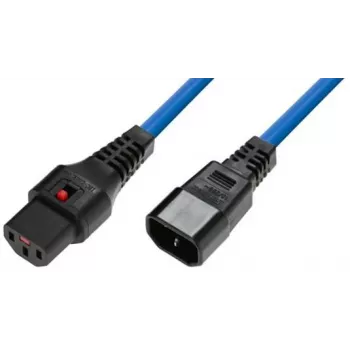 Adapter blokujący przewód zasilający MicroConnect MC-C13C14LOCK-2.5MB — C13 na C14, 2,5 m, blokowany