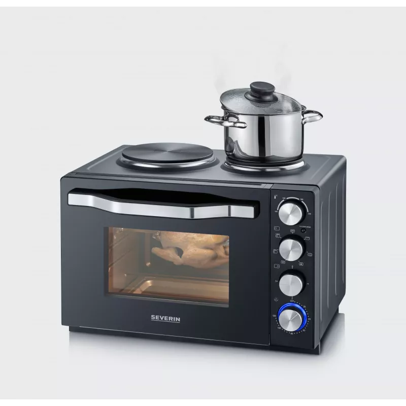 Opiekacz-piekarnik Severin TO 2074 30L 2500W Czarny Grill