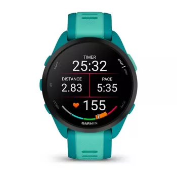 Smartwatch GARMIN Forerunner 165 Music — 43 mm polimerowa obudowa, 1.2 cala AMOLED, 4 GB, GPS/GLONASS/Galileo, 5 ATM