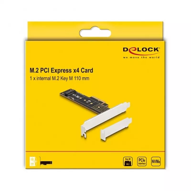 DeLOCK PCI Express x4 Card do 1 x wewnętrzny NVMe M.2 Key M 110 mm Low Profile