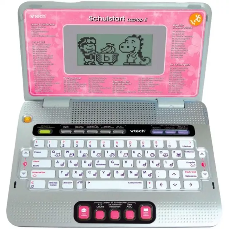 VTech Schulstart Laptop E, 6 lat, Różowy VTech Schulstart Laptop E. Zalecany wiek (min.): 6 lat, Zalecany wiek (maks.): 8 lat, Kolor produktu: Różowy
