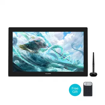 Tablet graficzny HUION Kamvas Pro 24 4K GT2401 — 23,8 cala QLED 3840×2160, 16:9, 8192 poziomów nacisku