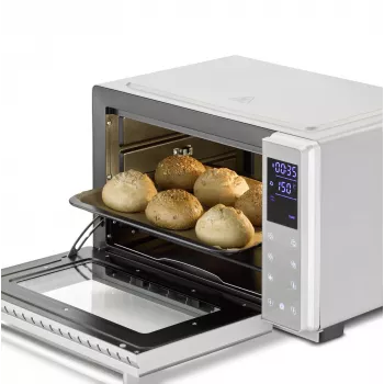 Piekarnik kompaktowy Caso Bake & Style 26 Touch 1500 W srebrny — blatowy mini piekarnik, szerokość użytkowa 26 cm