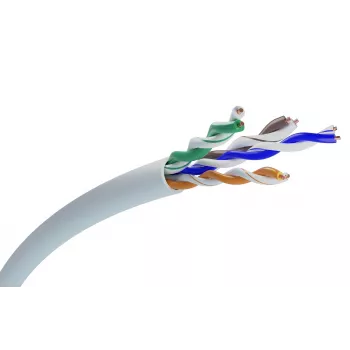 Kabel sieciowy Extralink skrętka CAT5E UTP (U/UTP) V2 100M szary
