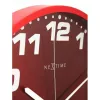 Zegar ścienny NeXtime Dash Red 3053ro, Ø35 cm, czerwony/srebrny