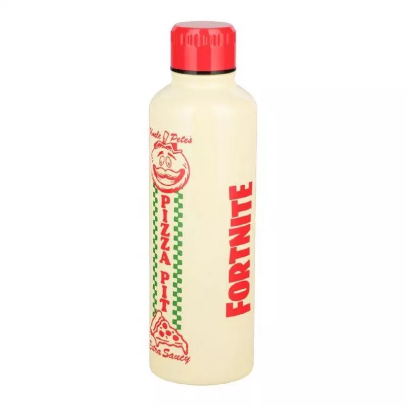 Butelka sportowa na wodę Paladone Fortnite Metal PP14736FO 500 ml, metalowe wykończenie, zakrętka