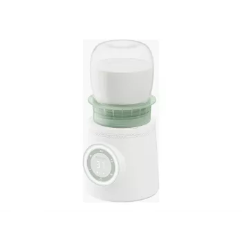 Podgrzewacz do butelek Momcozy MW003-WH12BA-A — bateria 80 W, sterowanie dotykowe, zielony/przezroczysty/biały